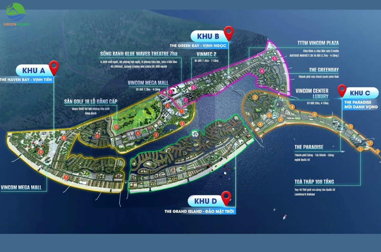 Mặt bằng dự án Vinhomes Green Paradise Cần Giờ