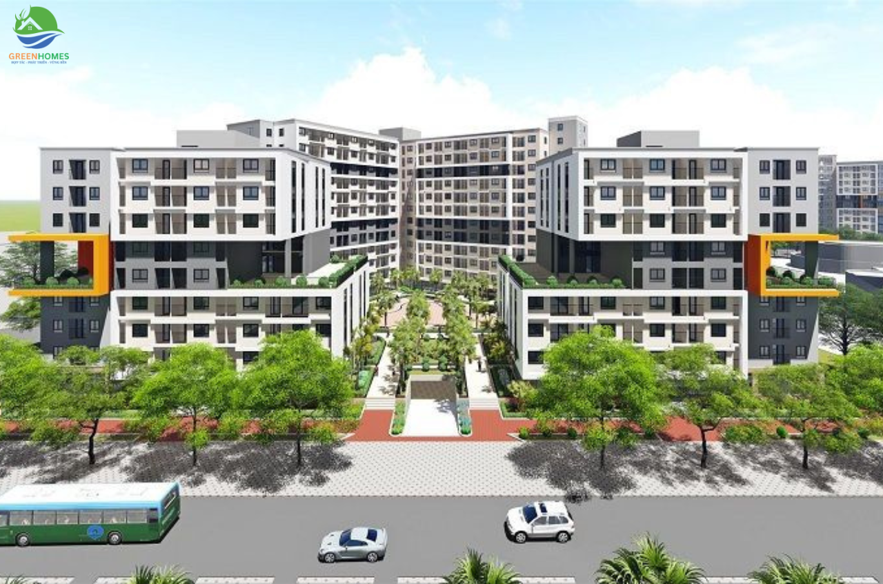 Mặt bằng nhà ở xã hội Thăng Long Green City