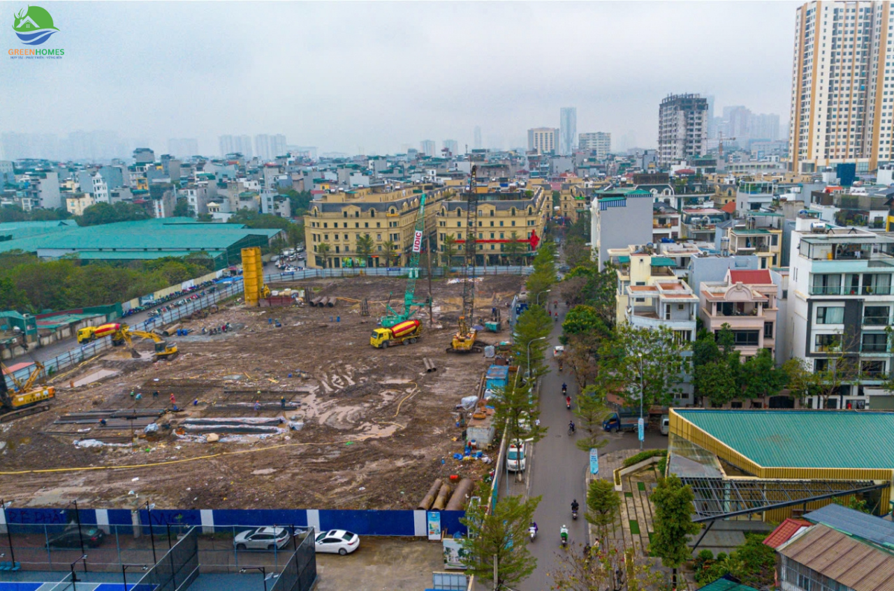 Tiến độ xây dựng nhà ở xã hội N01 Hạ Đình UDIC EcoTower