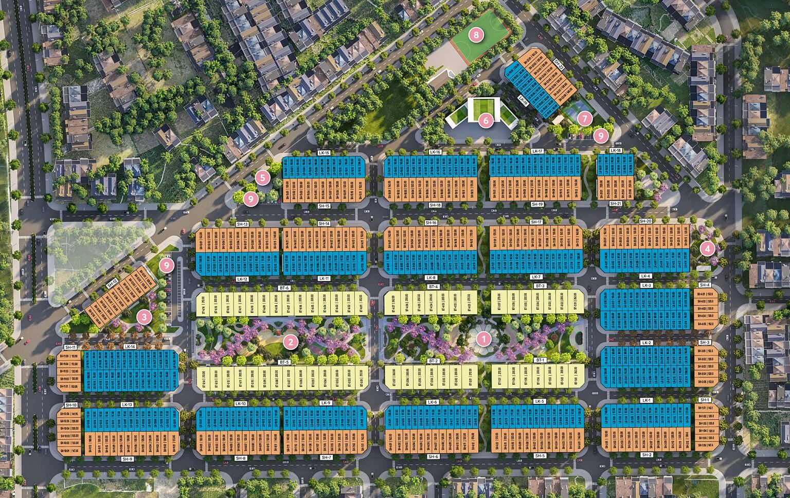 Mặt bằng dự án Nghi Sơn Central Park Thanh Hóa