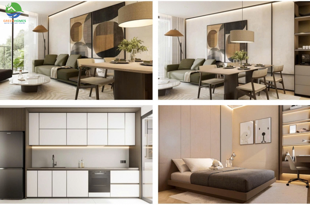 Nội thất bàn giao căn hộ Taseco Giải Phóng | Taseco Land Giải Phóng