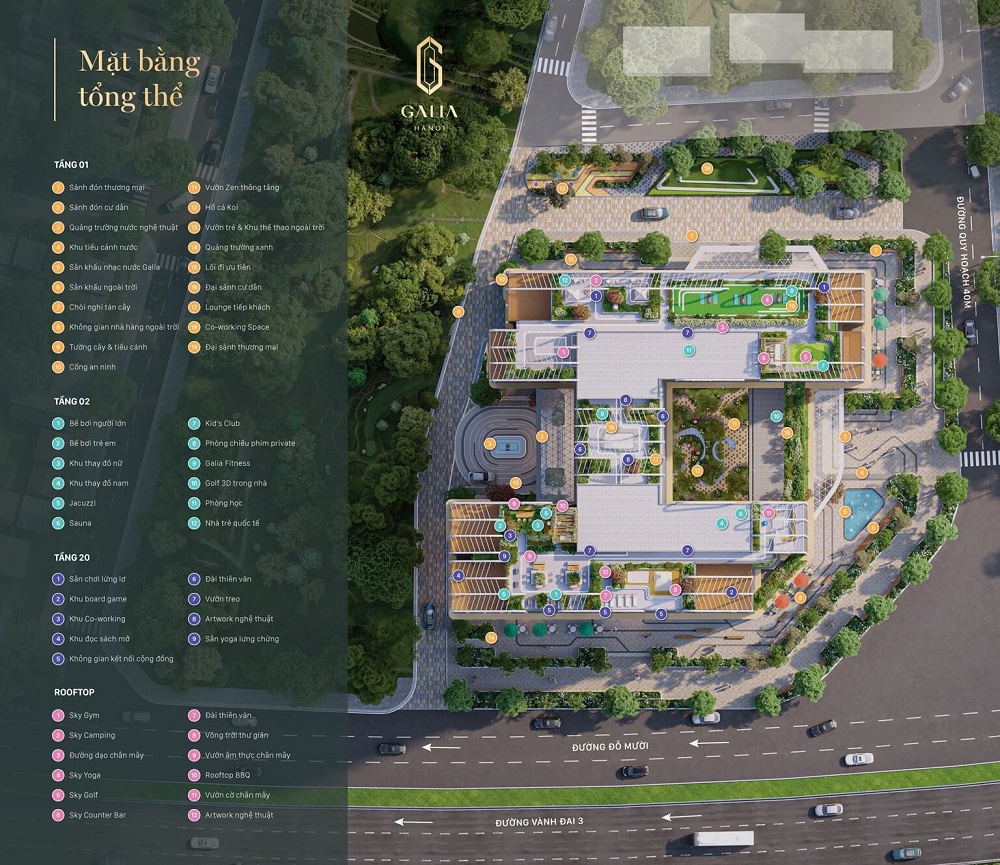 Tiện ích dự án Galia Hanoi