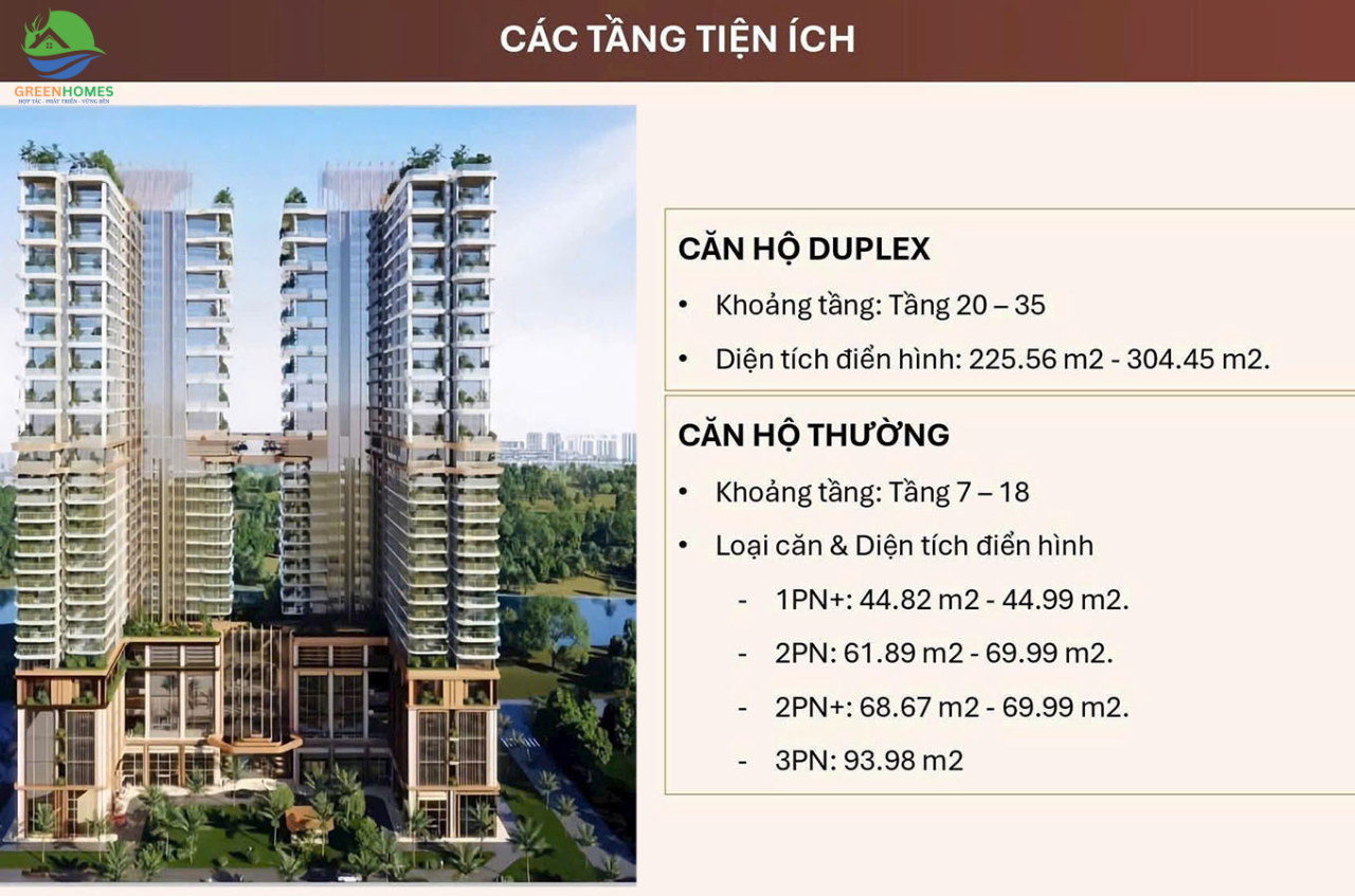 Mặt bằng tầng Rivea Residences Hà Nội